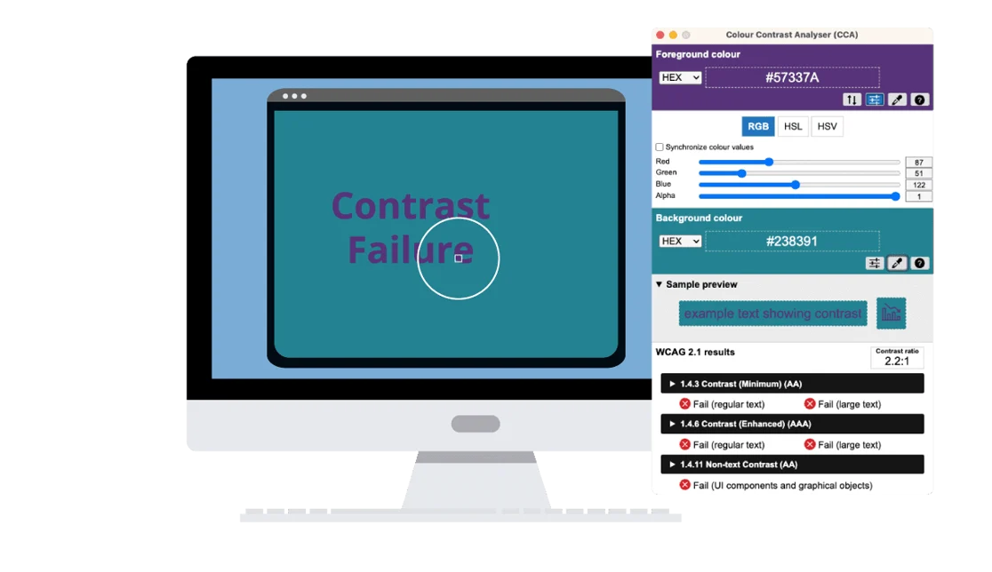 Color Contrast Analyzer
