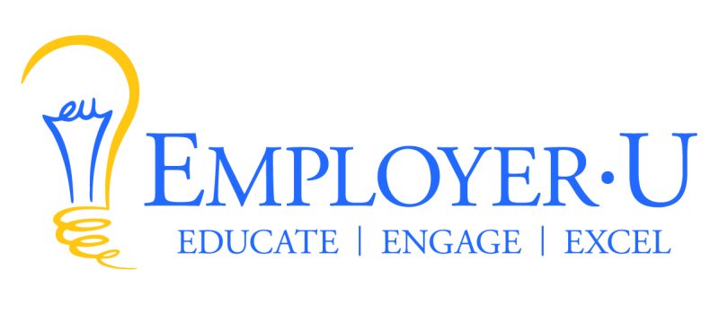 EmployerU logo with text "educate, engage, excel"