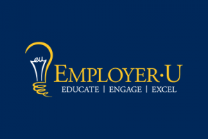 EmployerU logo with text "educate, engage, excel"