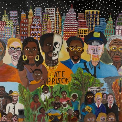 Painting by Norajean Ferris "Into the Nation".