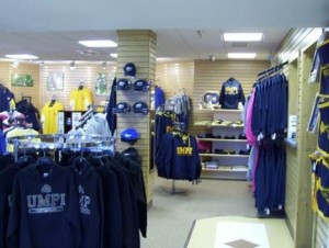 Photo of UMPI campus store inventory