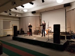 photo of band at concert