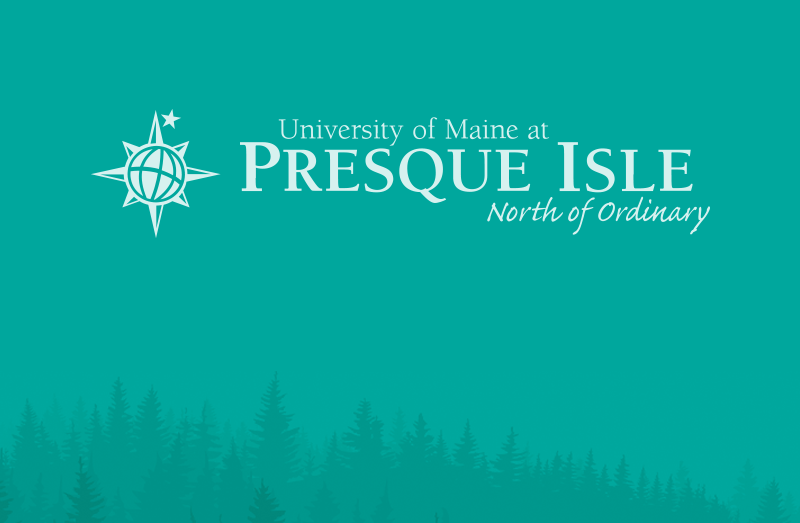 umpi logo on green background.